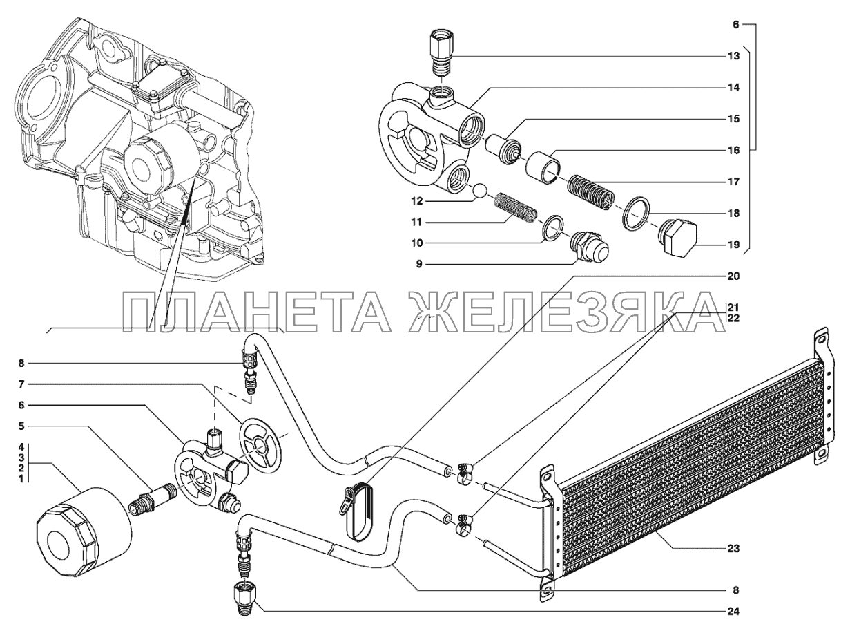 Фильтр очистки масла УАЗ-31519